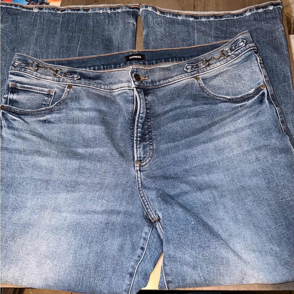 Express Women's Light Blue Boot Cut Jeans